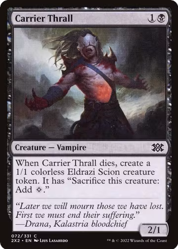 Carrier Thrall (72), Double Masters 2022 — Magic card price