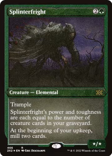 Splinterfright (Foil Etched) (466), Double Masters 2022 — Magic card price