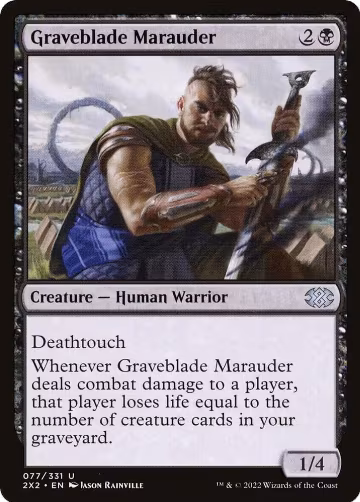 Graveblade Marauder (77), Double Masters 2022 — Magic card price