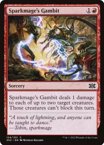 Sparkmage's Gambit (124), Double Masters 2022 — Magic card price