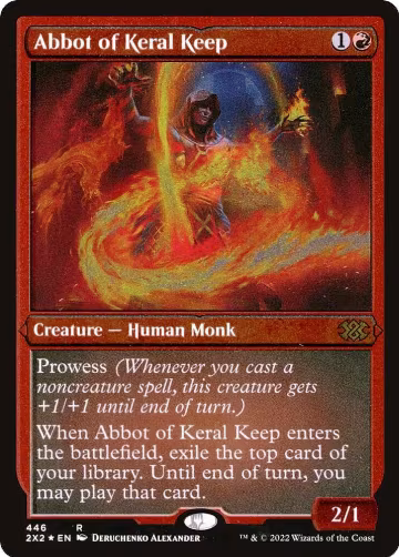 Abbot of Keral Keep (Foil Etched) (446), Double Masters 2022 — Magic card price