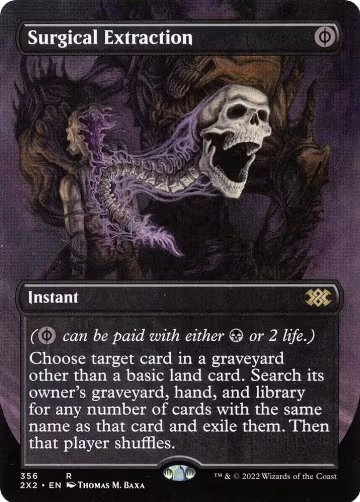 Surgical Extraction (Borderless) (356), Double Masters 2022 — Magic card price