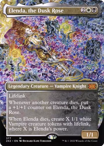 Elenda, the Dusk Rose (Borderless) (377), Double Masters 2022 — Magic card price
