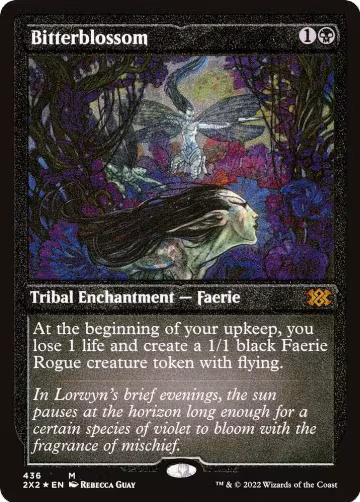 Bitterblossom (Foil Etched) (436), Double Masters 2022 — Magic card price