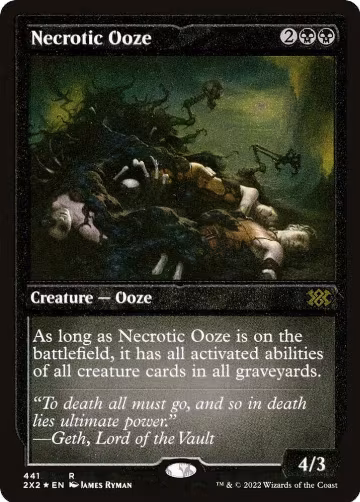 Necrotic Ooze (Foil Etched) (441), Double Masters 2022 — Magic card price