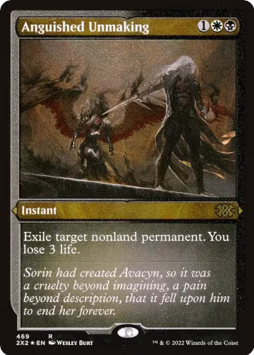 Anguished Unmaking (Foil Etched) (469), Double Masters 2022 — Magic card price