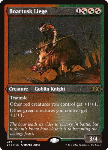 Boartusk Liege (Foil Etched) (479), Double Masters 2022 — Magic card price