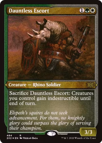 Dauntless Escort (Foil Etched) (484), Double Masters 2022 — Magic card price