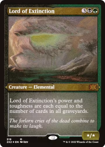 Lord of Extinction (Foil Etched) (518), Double Masters 2022 — Magic card price