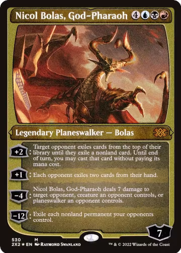 Nicol Bolas, God-Pharaoh (Foil Etched) (530), Double Masters 2022 — Magic card price