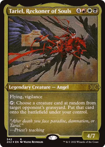 Tariel, Reckoner of Souls (Foil Etched) (542), Double Masters 2022 — Magic card price