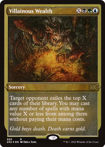 Villainous Wealth (Foil Etched) (550), Double Masters 2022 — Magic card price
