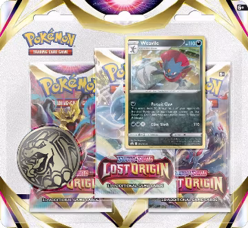 Lost Origin 3 Pack Blister [Weavile], Lost Origin — Pokémon sealed product price
