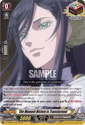 The Moment History is Transformed (D-TTD02/011EN), D-TTD02: Record of Ragnarok — Vanguard card price