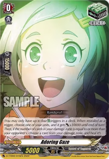 Adoring Gaze (D-TTD02/015EN), D-TTD02: Record of Ragnarok — Vanguard card price