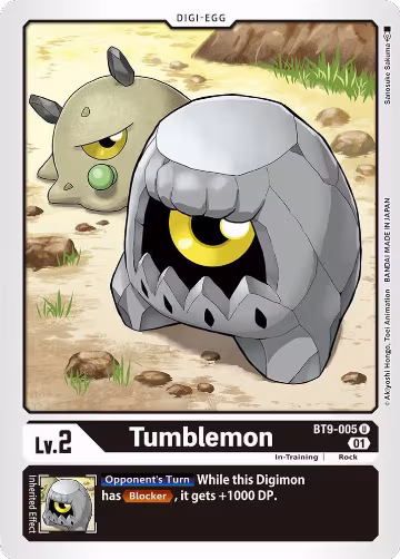 Tumblemon (BT9-005 U), X Record — Digimon card price