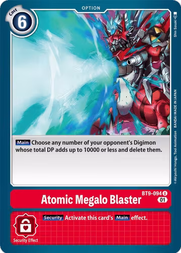 Atomic Megalo Blaster (BT9-094 U), X Record — Digimon card price