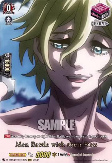 Men Battle with their Fists (RGR) (D-TTD02/RGR13EN), D-TTD02: Record of Ragnarok — Vanguard card price