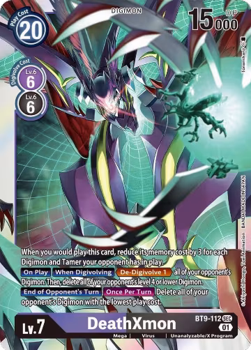 DeathXmon (BT9-112 SEC), X Record — Digimon card price