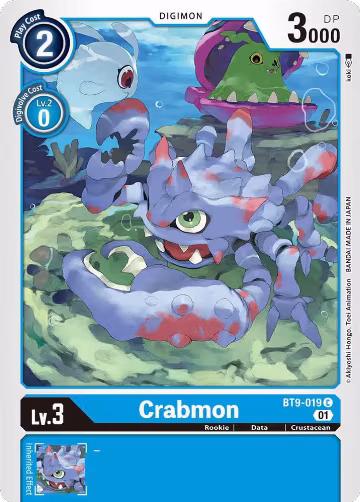 Crabmon (BT9-019 C), X Record — Digimon card price