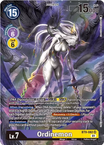Ordinemon (Alternate Art) (BT9-082 SR), X Record — Digimon card price