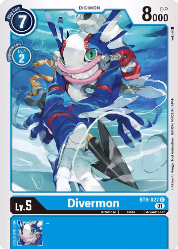 Divermon (BT9-027 C), X Record — Digimon card price
