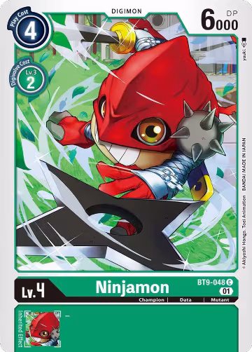 Ninjamon (BT9-048 C), X Record — Digimon card price