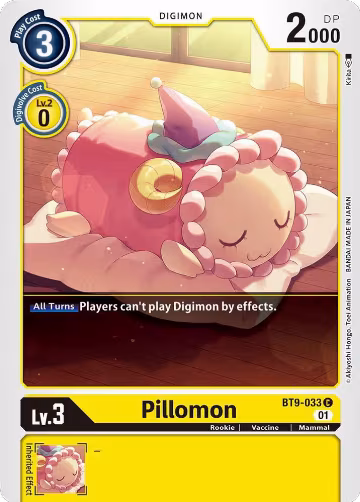 Pillomon (BT9-033 C), X Record — Digimon card price