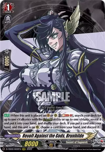 Revolt Against the Gods, Brunhilde (D-TB02/002EN), D-TB02: Record of Ragnarok — Vanguard card price