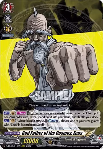 God Father of the Cosmos, Zeus (D-TB02/010EN), D-TB02: Record of Ragnarok — Vanguard card price