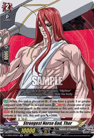 Strongest Norse God, Thor (D-TB02/020EN), D-TB02: Record of Ragnarok — Vanguard card price
