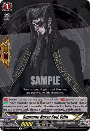 Supreme Norse God, Odin (D-TB02/034EN), D-TB02: Record of Ragnarok — Vanguard card price