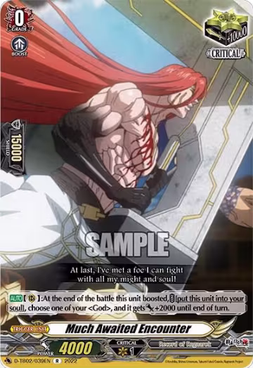 Much Awaited Encounter (39) (D-TB02/039EN), D-TB02: Record of Ragnarok — Vanguard card price