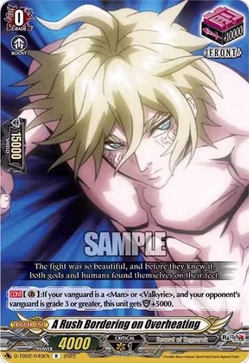 A Rush Bordering on Overheating (40) (D-TB02/040EN), D-TB02: Record of Ragnarok — Vanguard card price