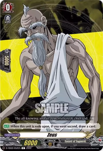 Zeus (D-TB02/052EN), D-TB02: Record of Ragnarok — Vanguard card price