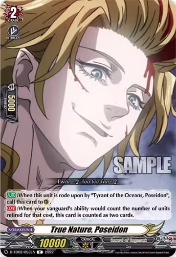 True Nature, Poseidon (D-TB02/053EN), D-TB02: Record of Ragnarok — Vanguard card price