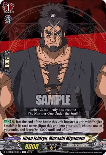 Niten Ichiryu, Musashi Miyamoto (D-TB02/063EN), D-TB02: Record of Ragnarok — Vanguard card price