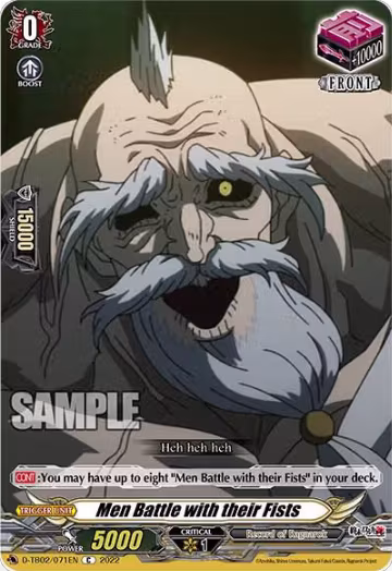 Men Battle with their Fists (D-TB02/071EN), D-TB02: Record of Ragnarok — Vanguard card price