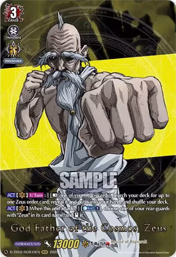 God Father of the Cosmos, Zeus (RGR) (D-TB02/RGR10EN), D-TB02: Record of Ragnarok — Vanguard card price