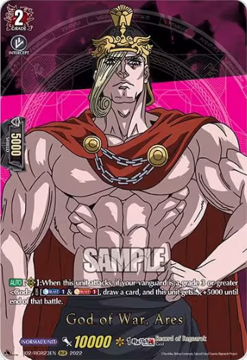 God of War, Ares (RGR) (D-TB02/RGR23EN), D-TB02: Record of Ragnarok — Vanguard card price