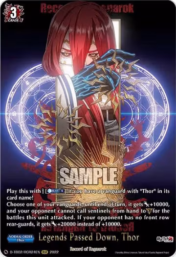 Legends Passed Down, Thor (RGR) (D-TB02/RGR24EN), D-TB02: Record of Ragnarok — Vanguard card price