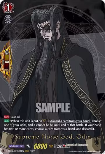Supreme Norse God, Odin (RGR) (D-TB02/RGR34EN), D-TB02: Record of Ragnarok — Vanguard card price