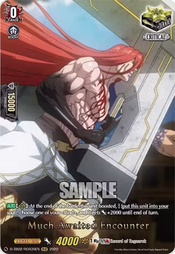 Much Awaited Encounter (RGR) (39) (D-TB02/RGR39EN), D-TB02: Record of Ragnarok — Vanguard card price