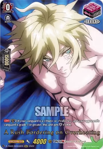 A Rush Bordering on Overheating (RGR) (40) (D-TB02/RGR40EN), D-TB02: Record of Ragnarok — Vanguard card price
