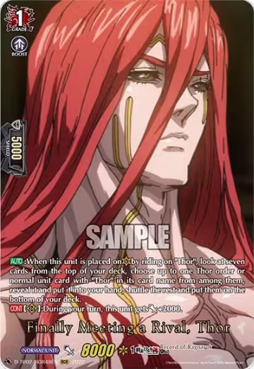 Finally Meeting a Rival, Thor (RGR) (D-TB02/RGR48EN), D-TB02: Record of Ragnarok — Vanguard card price