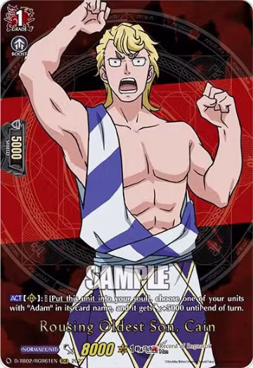 Rousing Oldest Son, Cain (RGR) (D-TB02/RGR61EN), D-TB02: Record of Ragnarok — Vanguard card price