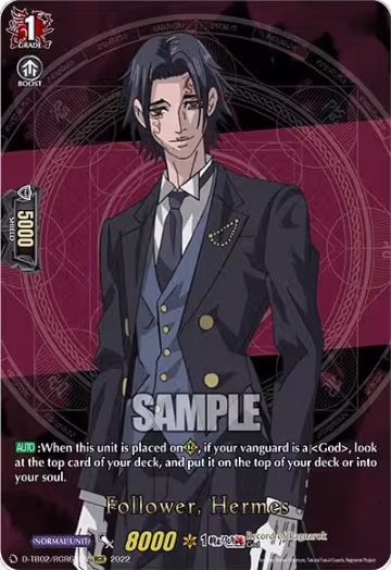 Follower, Hermes (RGR) (D-TB02/RGR65EN), D-TB02: Record of Ragnarok — Vanguard card price