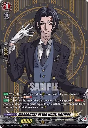 Messenger of the Gods, Hermes (SP) (D-TB02/SP08EN), D-TB02: Record of Ragnarok — Vanguard card price
