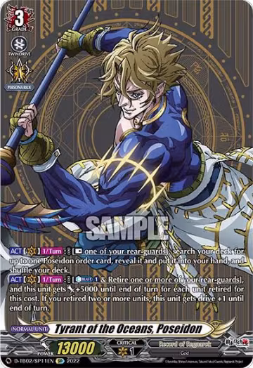 Tyrant of the Oceans, Poseidon (SP) (D-TB02/SP11EN), D-TB02: Record of Ragnarok — Vanguard card price