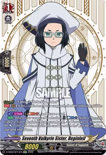 Seventh Valkyrie Sister, Reginleif (SP) (D-TB02/SP13EN), D-TB02: Record of Ragnarok — Vanguard card price